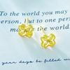 S925 Sterling Silver Four-Leaf Clover Stud Earrings with 18K Gold-Plated Needles - Luxury Feel and Elegant Design