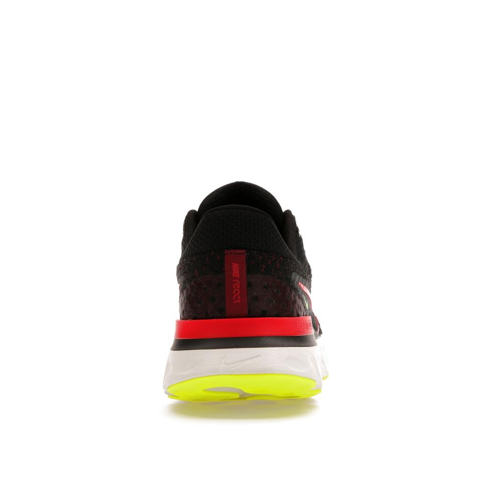 Nike React Infinity Run Flyknit 3 Schwarz Sirenrot Herren Sneaker Teamrot-Volt DH5392-007
