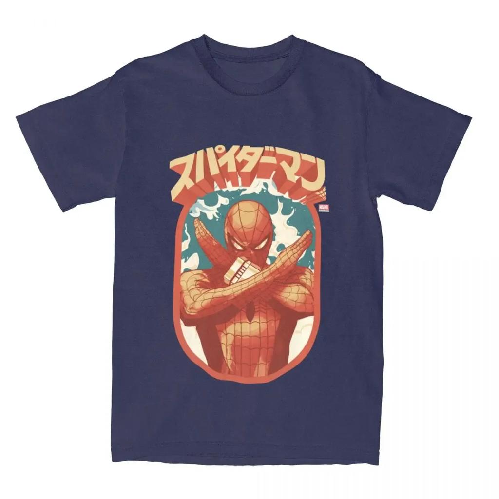 UnisexSpider Man Cartoon Graphic Shirts Merchandise Casual Pure Cotton T Shirts Tee Clothes Plus Size
