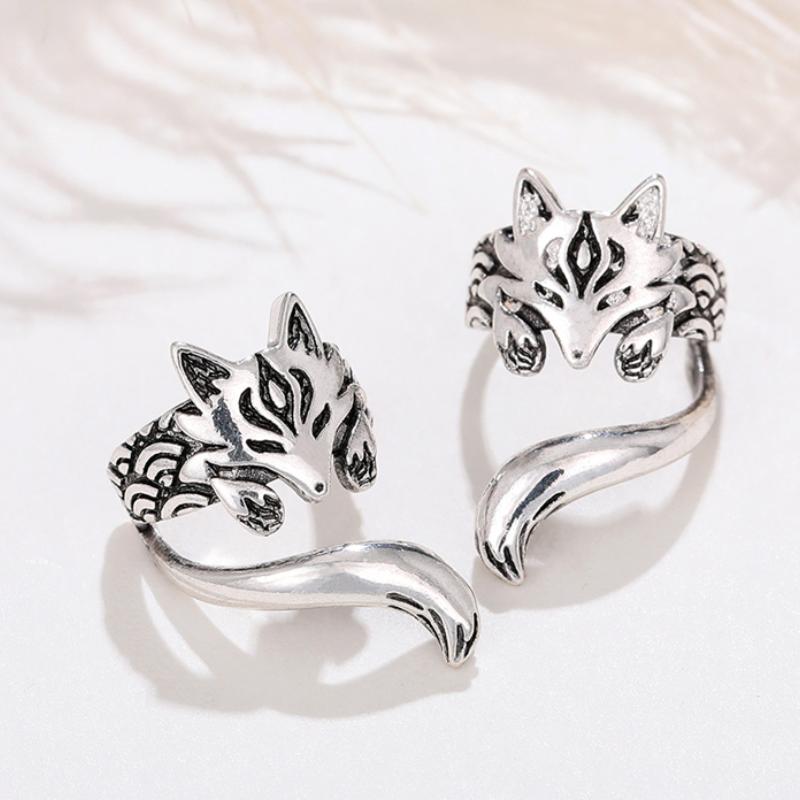 

CAOSHI Trendy Women Non-Piercing Ear Clips Exquisite Fox Clip Earrings Exquisite Cute Animal for Daily Party Funny Accessories
