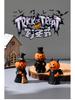 Cross-border Halloween Pumpkin Festival Decor: Ghost & Witch Resin Figurines