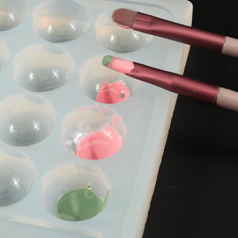 High Transparent Nail Art Nail Color Palette Or Gel Polish Pallet Mixing Drawing Paint Plate Pad Manicuring Display Showing