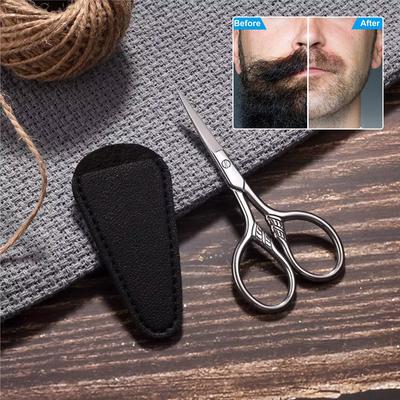 1 Peça Tesoura Pequena de Aço Inoxidável para Maquiagem e Higiene Sobrancelhas para Manicure Cutícula de Unha Aparador de Barba e Bigode Ferramenta para Pelos do Nariz