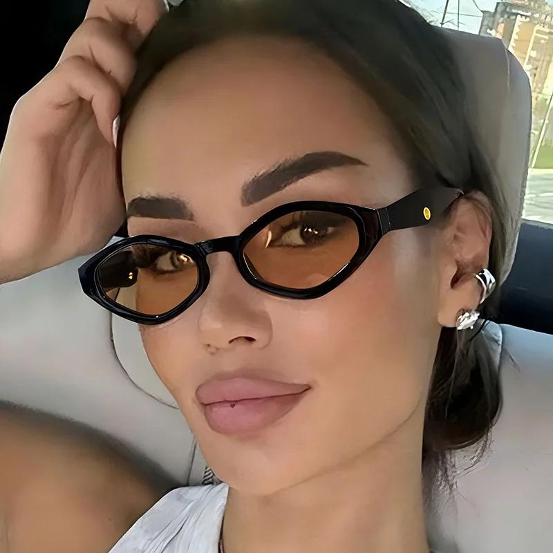 Vintage Cat Eye Sunglasses Women Men Luxury Brand Designer Fashion Goggle Sun Glasses Female Trends Shades Outside Eyewear UV400