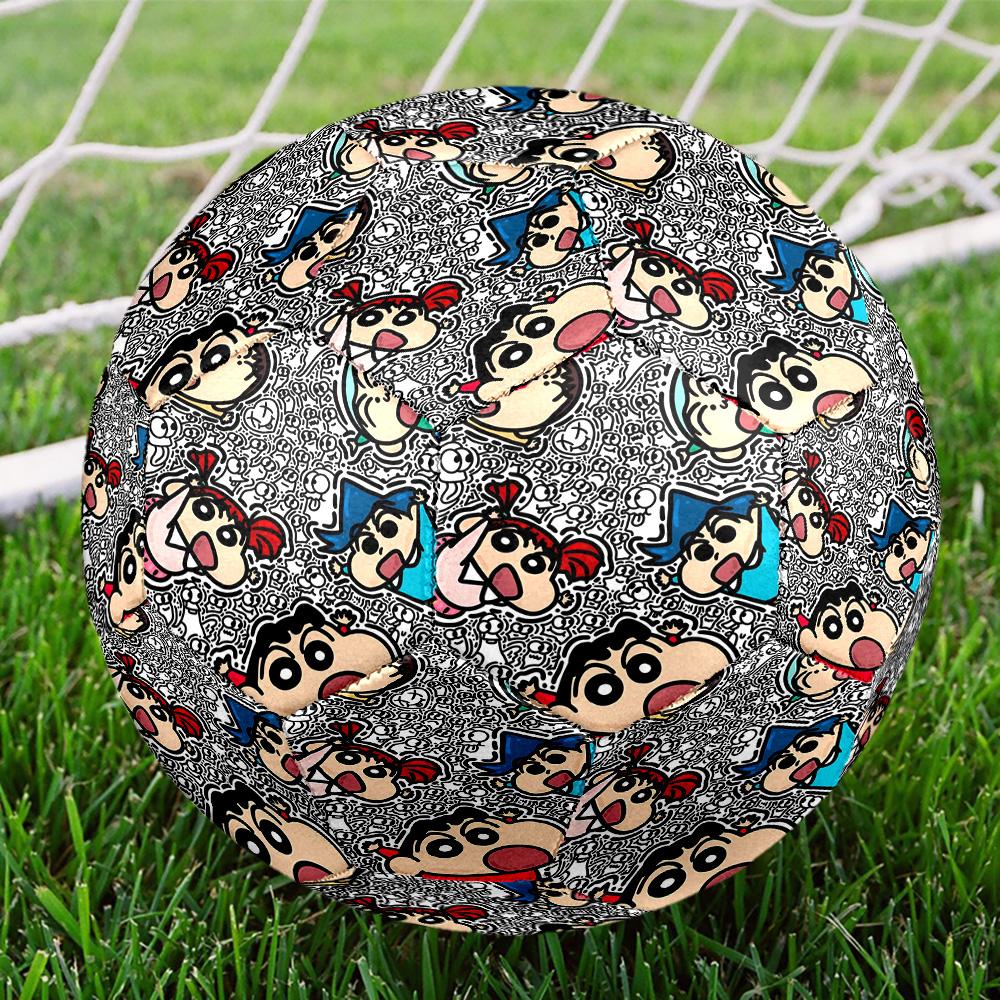 Cartoon Comics Print Size 5 Soccer Ball, Standard Match Football for Sports Game and Team Practice, Ideal Gift for Soccer Fans
