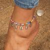 Fashion Colorful Beaded Anklets for Women Summer Beach Shell Pendants Ankle Bracelet Holiday Jewelry Gifts