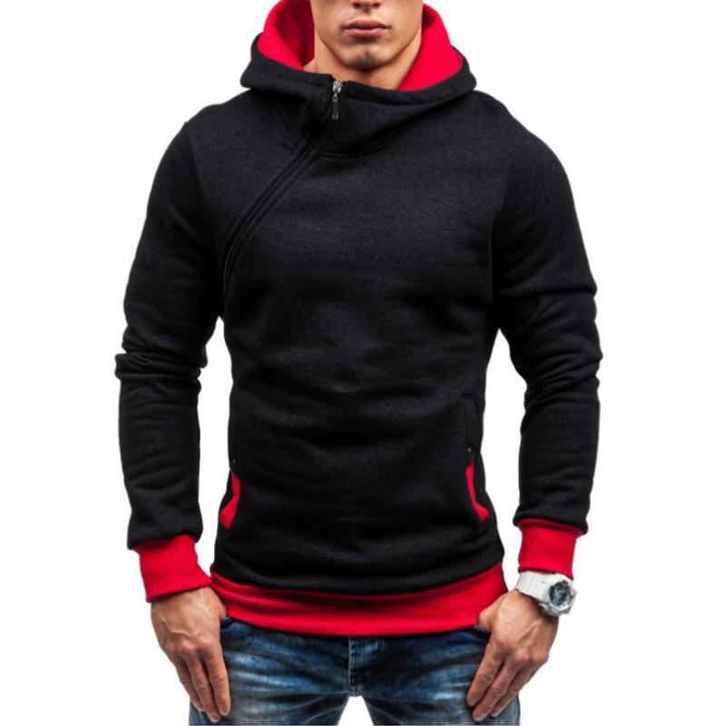 Arrival Design Sportkleding Heren Sweatshirt Mannelijk Zijrits Capuchon Hoodies Bedrukte Pullover Hoody L rood
