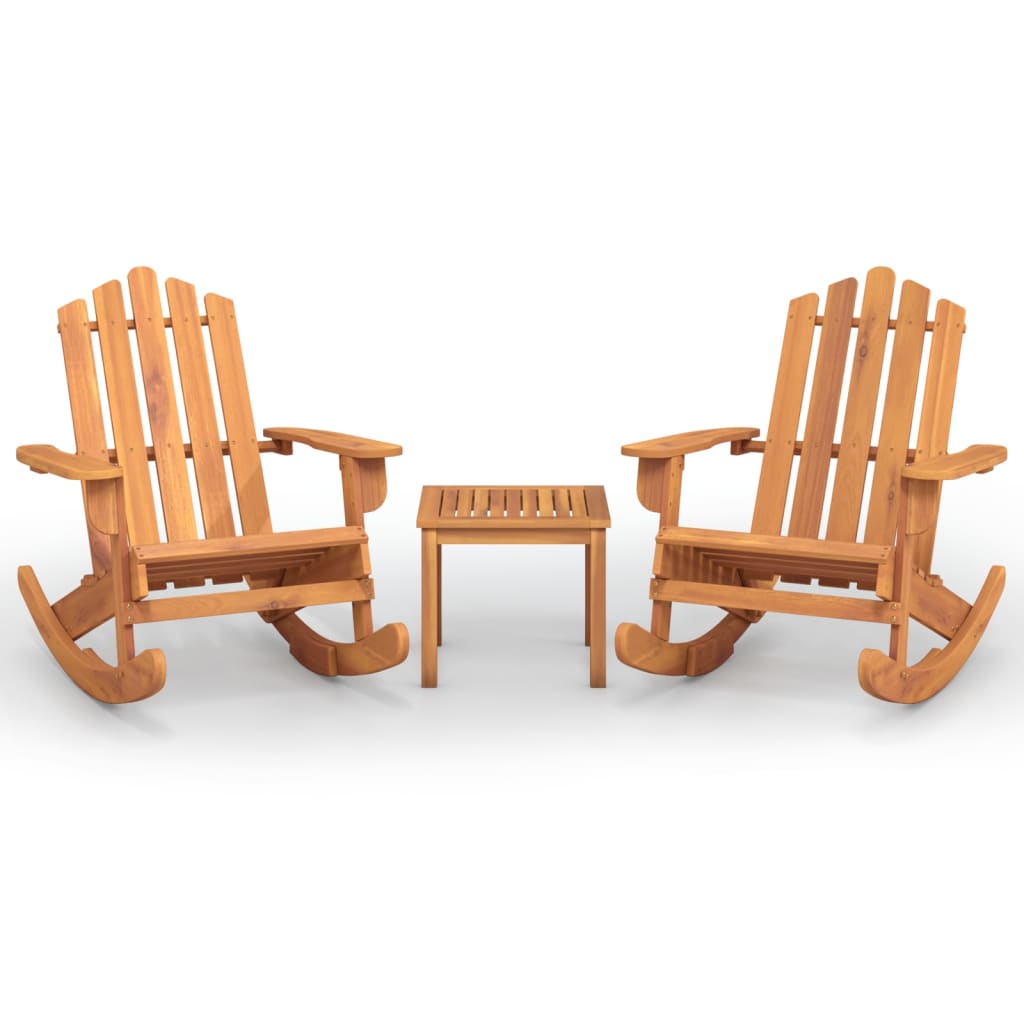 Vidaxl 3-Cz. Adirondack Garden Lounge Set, Acacia Wood