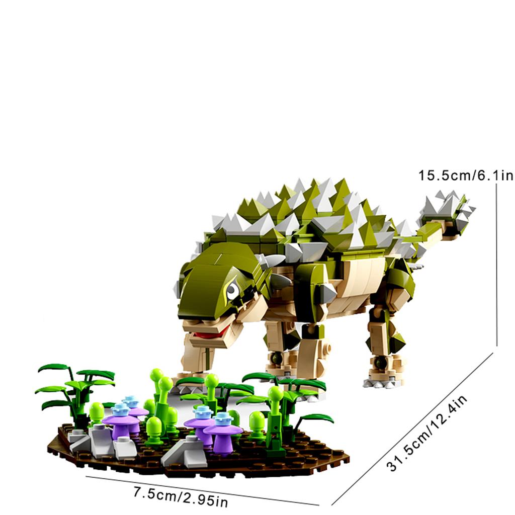600+PCS Dinosaur World Construction Bricks Toy Kit Assembly Puzzle Model Blocks Creativity Education Desk Display Gifts