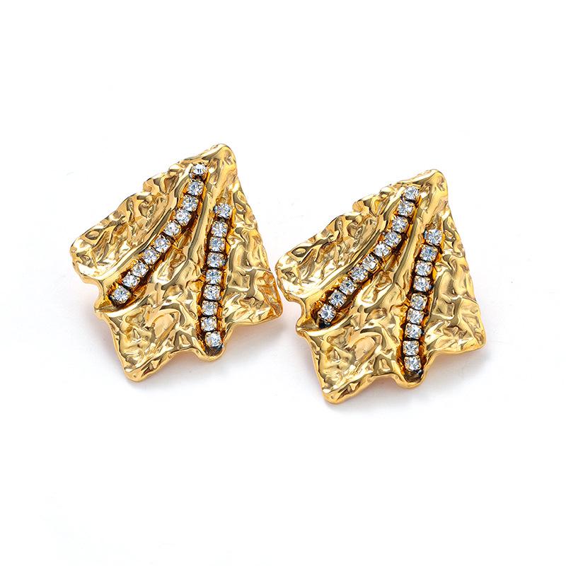 18K Gold Stainless Steel Flower Shell Beach Earrings