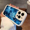 Winter Snowflake Mobile Cell Phone Case for iPhone 17 16 15 14 13 12 11 Air Pro Max Plus Thicken TPU Colorful Cover Luxury Cover