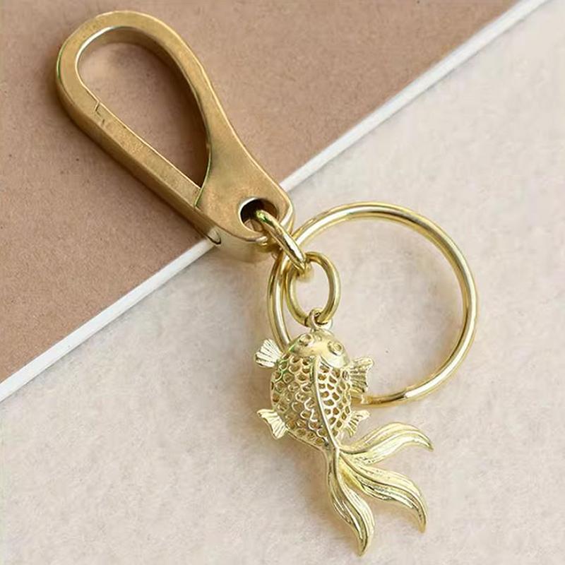 Federhaken Schlüsselanhänger, Outdoor Camping Rucksack Schnalle, Moderne Einfache Messinghaken Schnalle