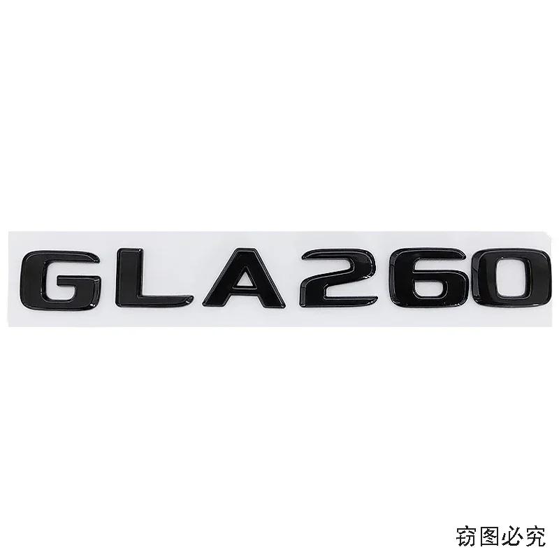

ABS Car Side Fender Decal Letters Emblem Rear Trunk Badge Tail Sticker for Mercedes Benz GLA200 GLA260 Accessories