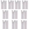 Pack of 10 Nylon Zippers for Sewing Craft Open-end Zips Fasteners 27.5Inch/70cm Zippers for Bag Clothing Sewing Supplies