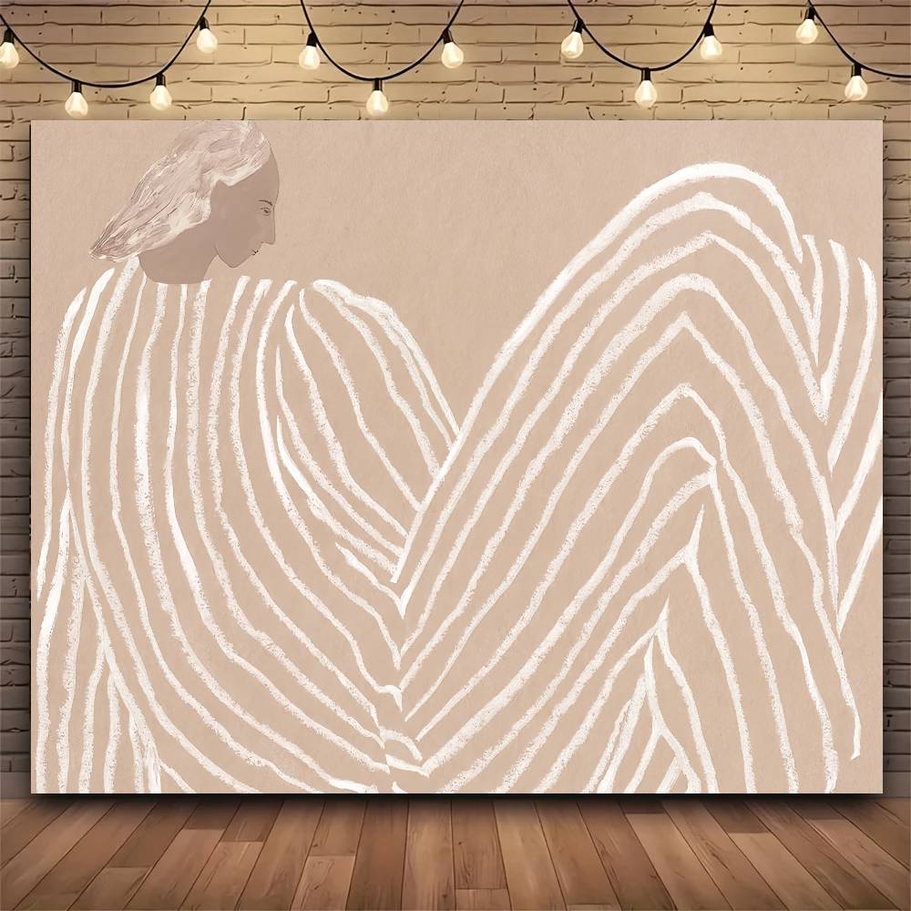 Классическая София Линд Линия Тела Современный Принт Гобелена Большой Гобелен Настенное Полотно Настенный Гобелен Декор Гостиная Спальня Дом 74x94cm(29x37in)