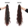 Synthetic 24inch Claw Clip On Ponytail Hair Extension Ponytail Extension Hair For Women Pony Tail Hair Hairpiece