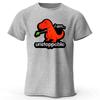 New Fun and Bizarre Tyrannosaurus Rex Pure Cotton Tshirt for MenWomen Loose Large Breathable Sports Short Sleeves Trendy Style