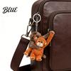 Handmade Monkey Keyring Keychain 2D Acrylic Cute Holding Plush Toy Accessory Hanging Pendant for Backpack Purse Car Keys Aceessory Everyday Use