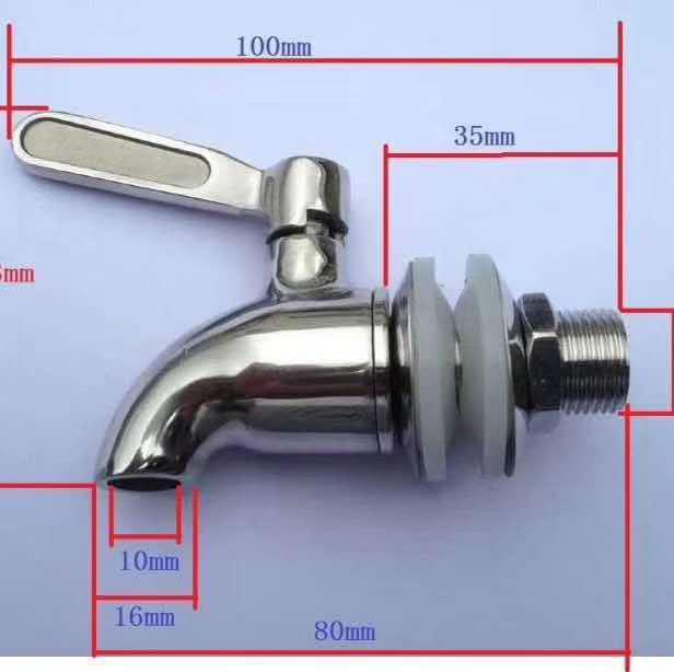 Large Ceramic Filtered Water Dispenser with Faucet and Lid