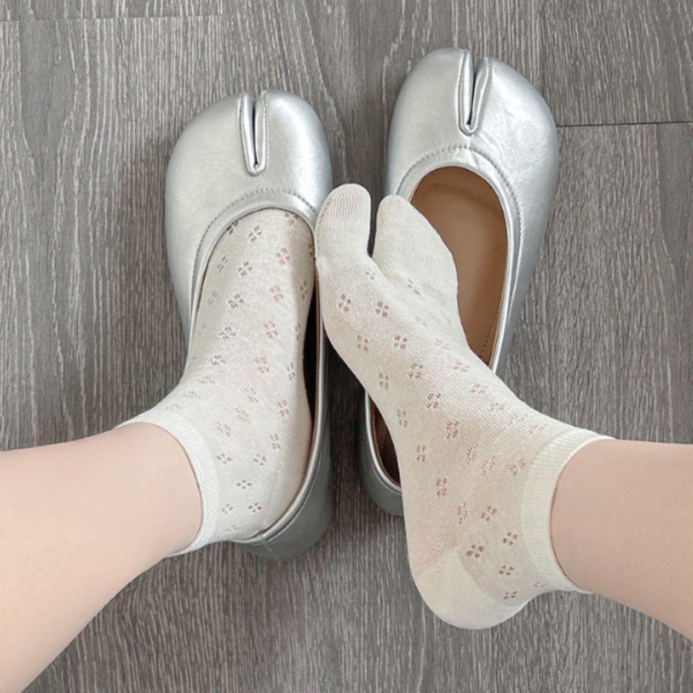 1Pair Thin Material Tabi Socks Cotton Hollow Out Socks New Toe Socks Summer Season