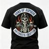 Sons Of Aspirin Arthritis Chapter Biker Tshirt Funny Skeleton Motorcycle Rider Graphic Tee Vintage Back Print Short Sleeve Tshirt For Unisex