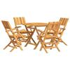 VidaXL Ensemble à Dîner de Jardin 5 pcs, Ensemble à Manger avec Table et Chaise, Ensemble de Salon, Meubles de Terrasse, 3155021