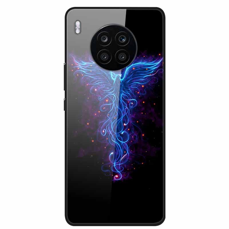 Tempered Glass Cases For Honor 50 Lite Covers Protective Fashion Hard Back Cover for Huawei Honor 50 Lite Phone Cases 50Lite Bag