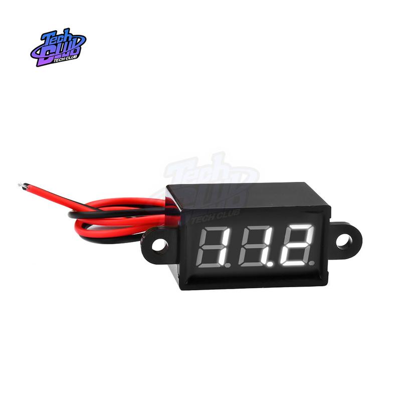 Digital Voltmeter DC Waterproof Resistant Voltmeter Display Voltage Tester Meter for Motorcycle Car Tool Accessories
