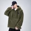 Men's Fleece Hooded Sweatshirt: Autumn/Winter Thickened Loose Fit Jacket