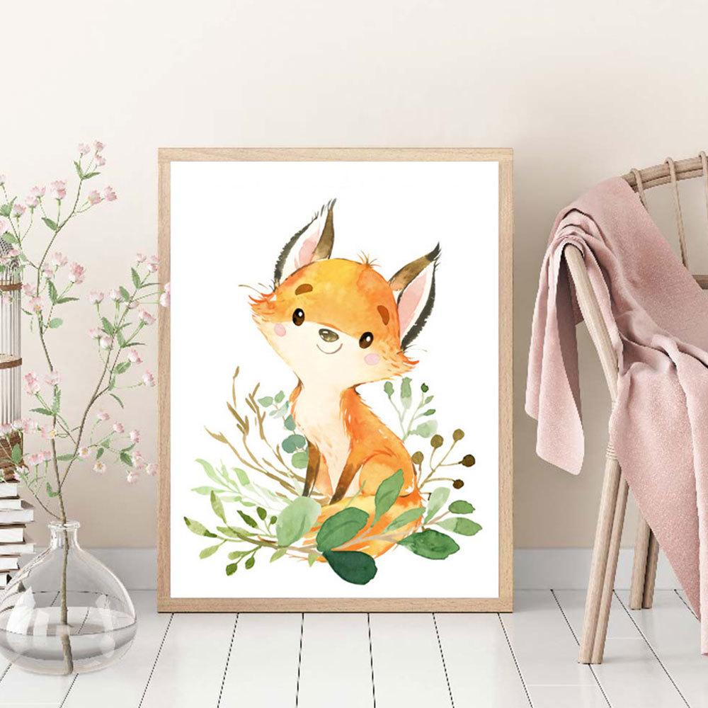 Full Square/round Diamond Painting Mosaic Fox Elephant Cartoon Home Decor 5d Diy Embroidery Animals Crystal Wall Sticker