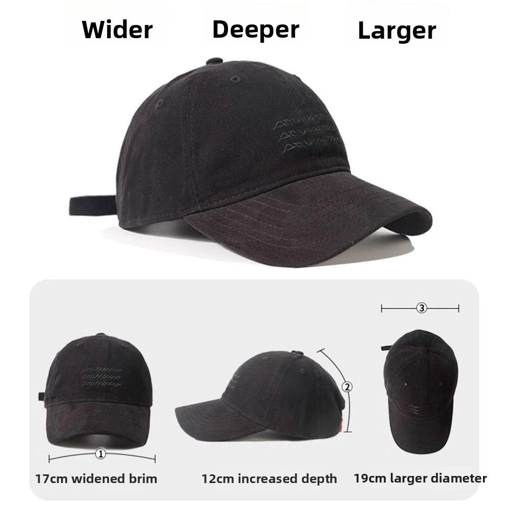 Sun Protection Washed Cotton Cap Ripple Embroidery Casquette Dad Hat New Baseball Caps  Unisex