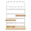Necklace Holder Stand Jewelry Display Rack Multi-tier Jewelry Rack Capacity Display Stand for Earrings Rings for Showcase