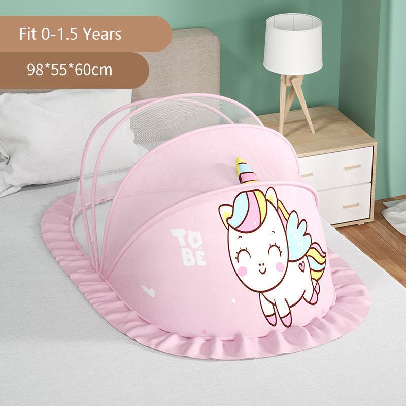 Baby Bed Mosquito Net Foldable Full Coverage Bed Mosquito Netting For Baby Portable Breathable Infant Newborn Crib Mosquito Nets
