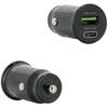 Chargeur De Voiture - MOBILIS - Modèle Quick Charge - 1 USB A - 1 USB C - Multicolore