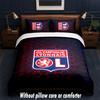 Lyon FC Design Bed Bedding Set 1 Duvet Cover + 2 Pillowcases Soft Breathable Household Bed Linens