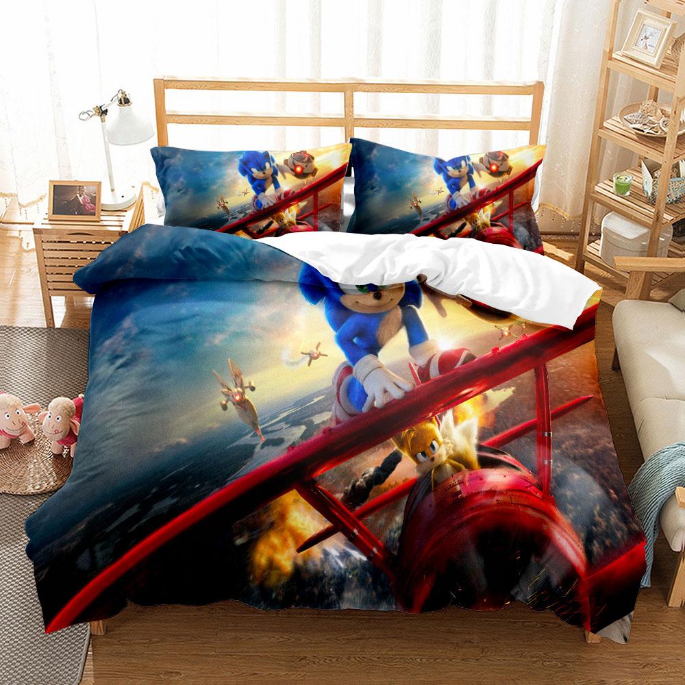 Anime Fairy Tails Kids Bedding Set King Queen Double Full Twin Single Size Hedgehog Bed Linen Set