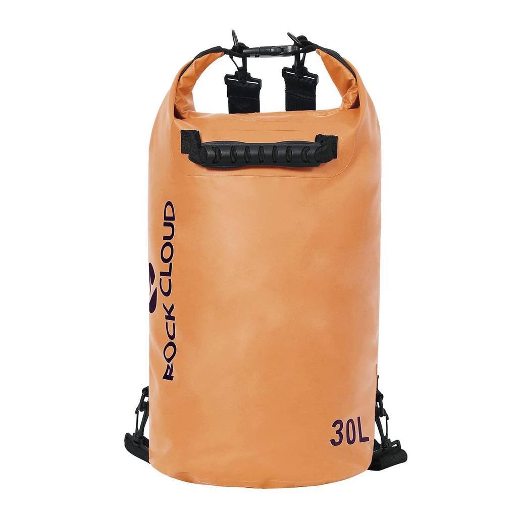 ROCK CLOUD Waterproof Dry Bag, Drum-Shaped, Waterproof Pouch, Backpack, Foldable, Lightweight, 5L, 10L, 20L, 30L, 40L Capacity, Perfect for Outdoor