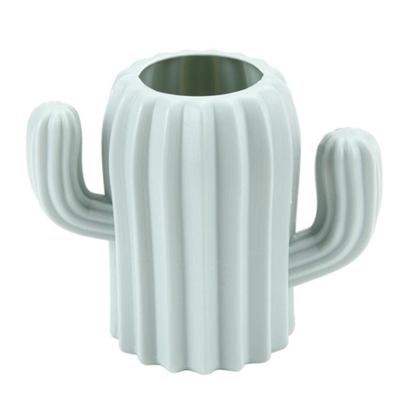 Stylish Plastic Shaped Pen Storage Box Lightweight Desktop Organizer