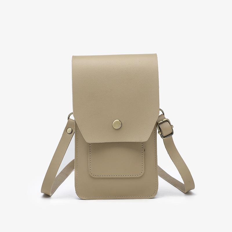 

Women s bag autumn new simple mobile phone bag women s messenger bag change bag vertical shoulder mobile phone bag хаки