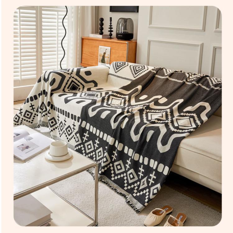 Seasonal Universal Chenille Living Room Sofa Cover Home Dustproof Sofa Protective Cover Bohemian Breathable Sofa Blanket