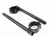 Szmsmy 31/33/35/37/39/41mm Fork Clip-on Handlebar CNC Riser Regular Handlebar (31, Black)