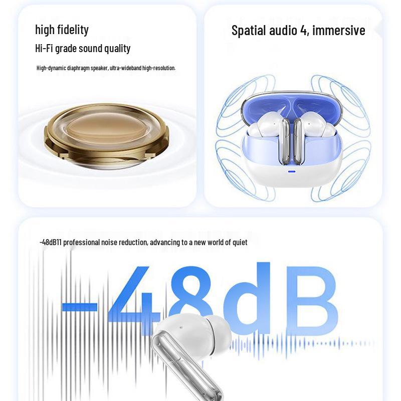 FD1-9 Wireless Bluetooth Earbuds: In-ear, High Sound Quality, Long Battery Life, Passive Noise Cancelling, Ideal for Running and Gaming, Low Latency.