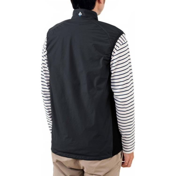 MONTBELL Solid Color Windproof Warm Stand Collar Vest Men's