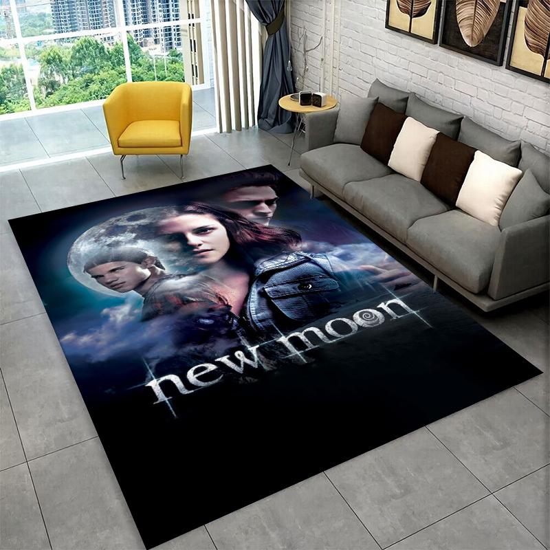 Classic Twilight Saga Edward Bella Carpet Rug for Playroom Bedroom Living Room Sofa Home Decor,kid Area Rug Non-slip Floor Mat