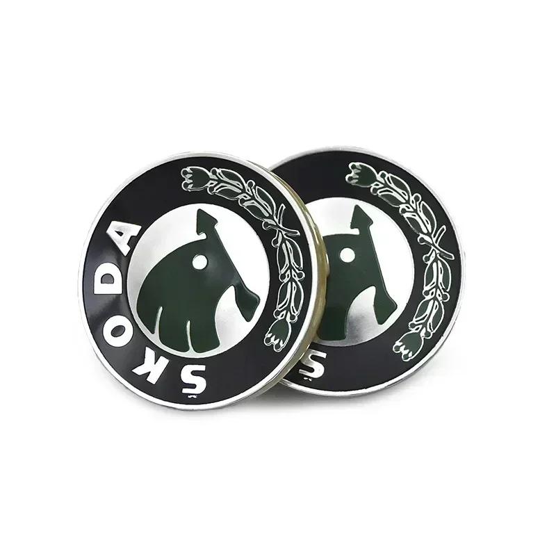 Car Sticker 2026 Hot 56/60/65mm 4pcs Car Styling Wheel Center Cover Caps for SKODA Octavia A7 Fabia Rapid Kodiaq RS Superb Kamiq