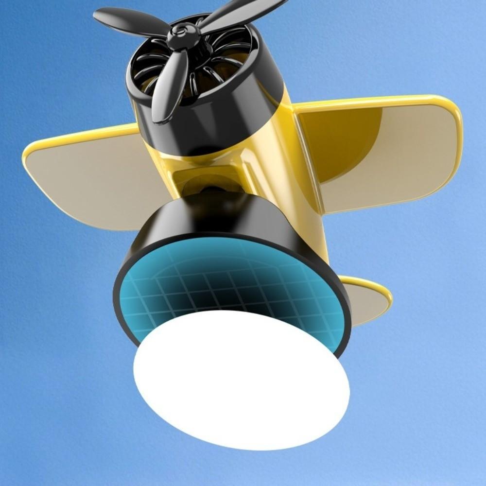 Creative Car Center Console Decorations Mini Solar Powered Aircraft Ornaments Gift