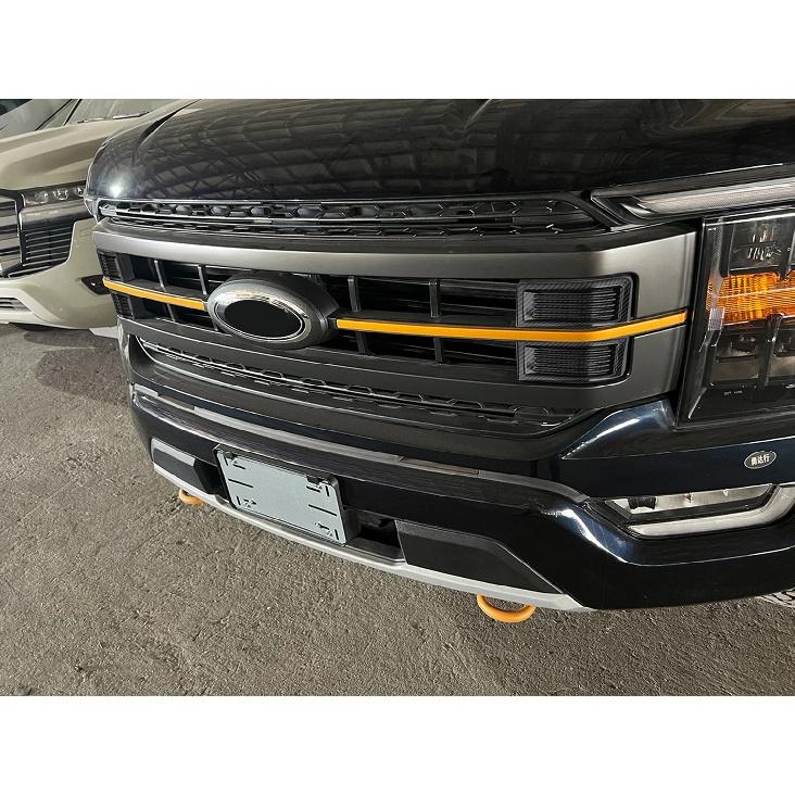 Car Front Bumper Grill Decoration for Ford F150 Premium Edition  2022 2023 Mesh Honeycom Racing Grilles Exterior Accessories