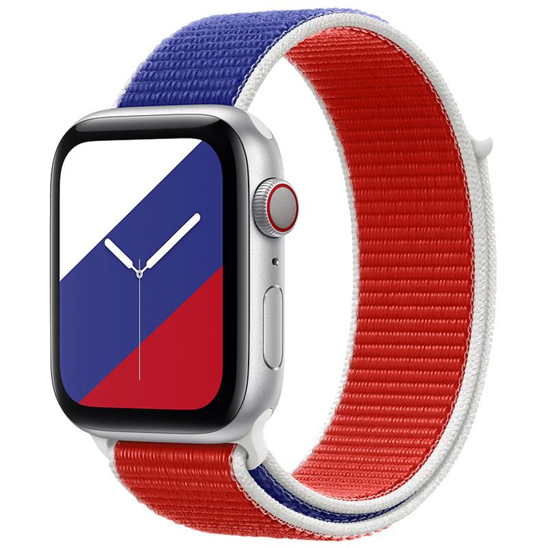 Nylon Sports Loop Strap for Apple Watch SE 6 7  3 4 5 WatchBand iWatch 42mm 38mm 41mm 45mm  Smartwatch International Bracelet