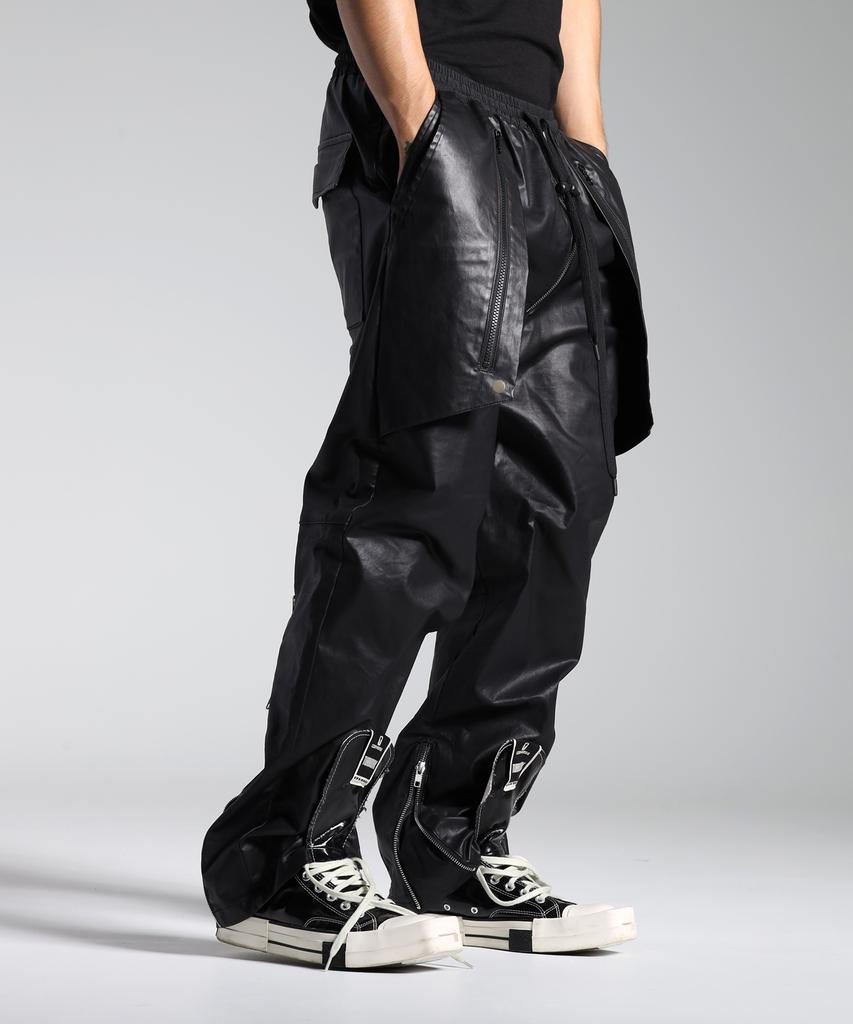 Now Bau Pastiche Carbon-Coated Pants Style
