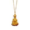 Guanyin Buddha Head Necklace Women 3D Hard Pendant Luxury Clavicle Chain